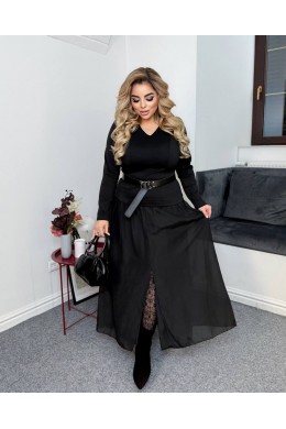 Платье длинное с шифоновой юбкой