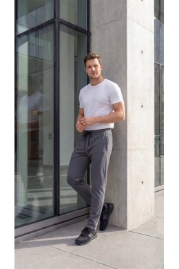 Мужские штаны прямые перфориро