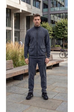 Костюм мужской с бомбером вель