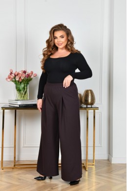 Брюки палаццо с защипами 