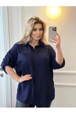 Рубашка с регулируемым рукавом лен