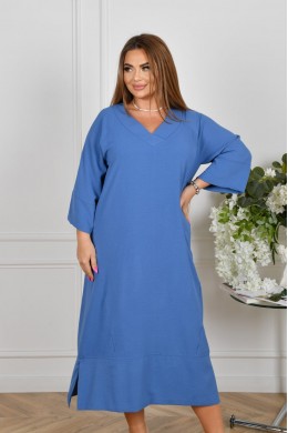 Платье свободное ниже колена американский креп