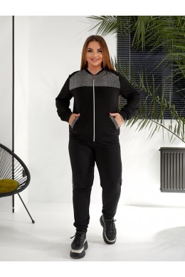 Костюм на змейке вставки люрекс 