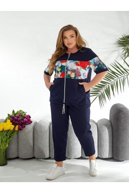 Костюм на змейке с укороченными 